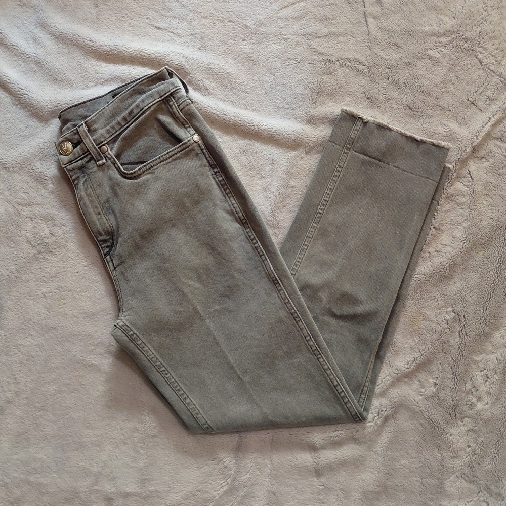 Rag & Bone Gray Raw Hem Gray High Rise Jeans Pants Size 28 - Picture 7 of 7